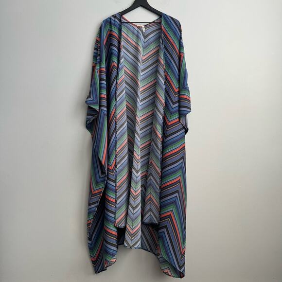 Free People Intimately Mojave Chevron Kimono Duster XS - Picture 3 of 14